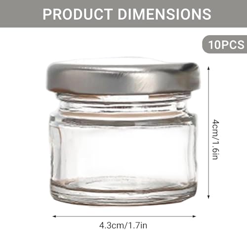 Ink Well for Dip Pen 10Pcs Inkwell Sealed Mini Glass Bottles 25ml Clear Ink Bottle Containers with Screw Lids for Oblique Nib Holder Stand Empty Dip Pen Well Jars