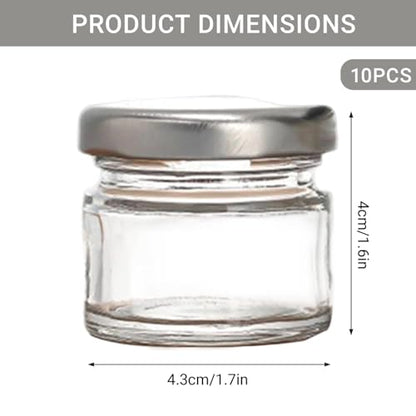 Ink Well for Dip Pen 10Pcs Inkwell Sealed Mini Glass Bottles 25ml Clear Ink Bottle Containers with Screw Lids for Oblique Nib Holder Stand Empty Dip Pen Well Jars