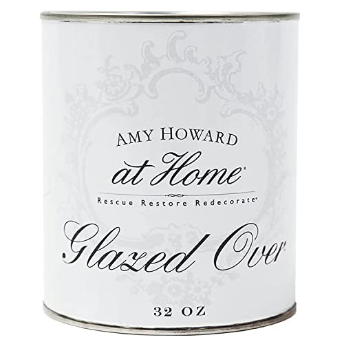 AMY HOWARD AT HOME - Glazed Over - Finishing Glaze For Faux Painting - Water-Based Clear Glazing Paint Medium for Custom Finishes On Wood, Metal, Fabric, Canvas, Walls and More - 32 OZ