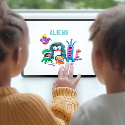HEY CLAY Set - Colourful Modeling Air Dry Clay Kit for Kids 15 cans and Sculpting Tools with Fun Interactive Instructions App - Children 3+ (Aliens) - style: Aliens