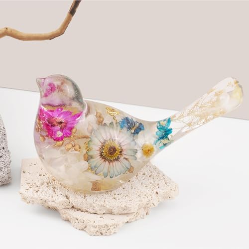 2PCS Bird Silicone Molds, 3D Bird Epoxy Resin Molds, Cute Animal Resin Casting Concrete Mold Unique Display Mold DIY Art Crafts Wall Hanging Halloween Christmas Home Decoration - color: 2x Bird