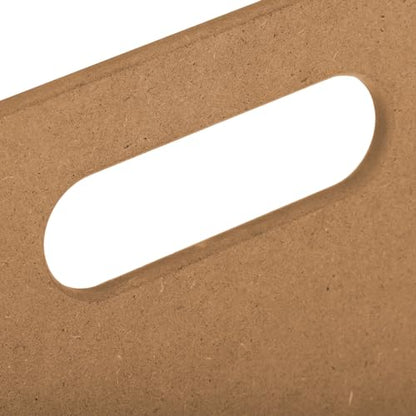 ZENFUN Clay Wedging Board, 12 x 18" Portable Clay Board with Built in Handle, Sturdy 8mm Thickness Wooden Mat Mud Board for Clay Crafts, Drafting Art, Ceramics Pottery Tools