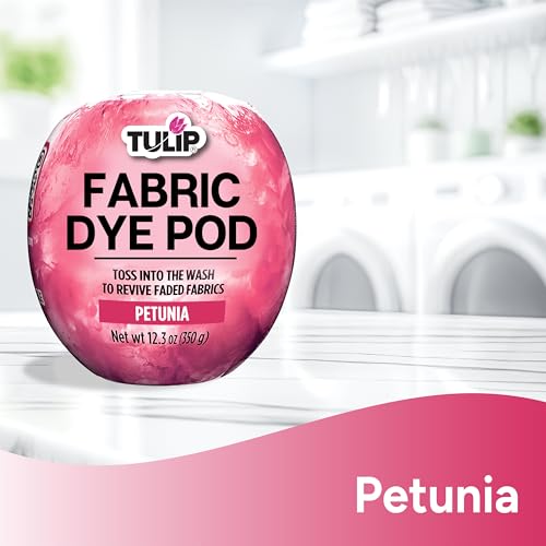 Tulip Fabric Dye Pod Petunia (Pink), Dye for Washing Machines - color: Petunia