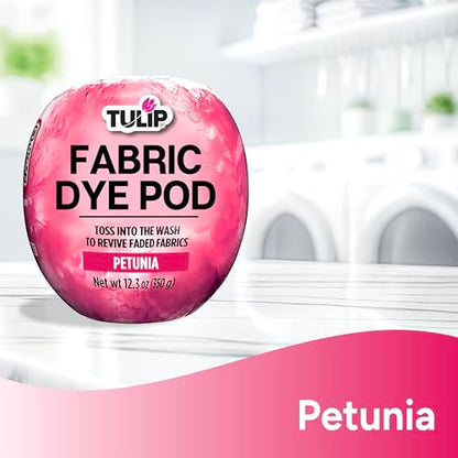 Tulip Fabric Dye Pod Petunia (Pink), Dye for Washing Machines - color: Petunia