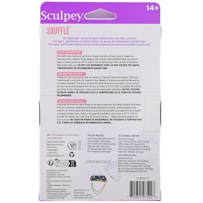 Polyform Sculpey Soufflé Polymer Oven-Bake Clay, 12 color set, Non Toxic, 10.8 oz., Great for jewelry making, holiday, DIY, mixed media and more! Premium light-weight oven bake clay.