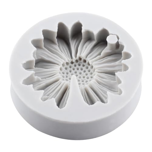 Daisy Flower Polymer Clay Mold Daisy Silicone Molds Chrysanthemum Flower Mold for DIY Crafts Jewelry Making Epoxy Resin Casting Air Dry Clay Plaste - color: Style F