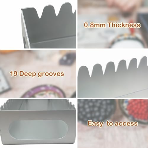 Uiyofok Bead Baking Rack,Polymer Clay Tools for Bead Maker,Drying Rack for Polymer Clay Jewelry Making Supplies(with 20 Pins & 2 Roll of Elastic Strings)