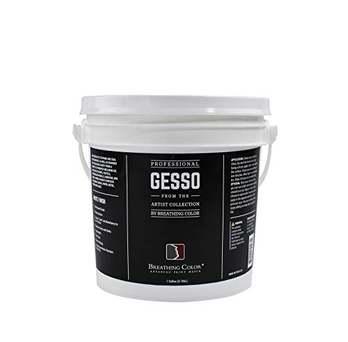 White Gesso Canvas Primer 1 Gallon Give Your Art The Ultimate Base Prime! Keep Paint from Absorbing! Whether Acrylics, Oils, Watercolors or Pastels, Make Every Painting Look its Absolute Best