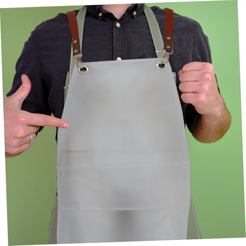 Thick Material Waterproof Oil Bib Pockets for Artists Chefs and Home Use