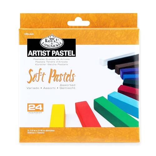 Royal Brush Soft Pastels, 24-Pack, Multicolor - color: Multi