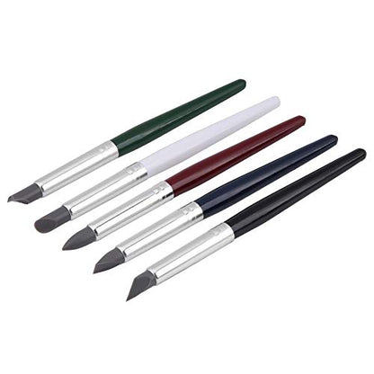 5Pcs Silicone Color Shapers Clay Sculpture Tools for Clay Pottery Sculpture, Polymer Modeling, Ceramic Craft, Baking DIY(#2)