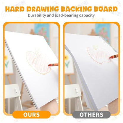 Umriox Drawing Pad for Kids, 6" x 9" Sketch Book, 2-Pack Sketch Pad (80 Sheets Each), 110gsm Acid-Free Drawing Paper, Glue-Bound Art Sketchbook for Kids' Classroom, Travel & School Art Supplies - size: 6" x 9"