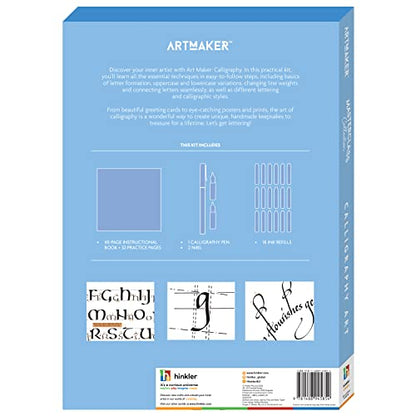 Art Maker Masterclass Collection: Calligraphy Art Kit - Beginner to Advanced Calligraphy - Calligraphy Guide - Calligraphy Equipment - Craft Kits - Arts and Craft for Adults - style: Calligraphy