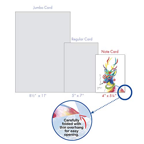 The Best Card Company Variety Pack of 10 Christmas Greeting Cards with Envelopes, Humor Holiday Assortment for Men and Women (10 Designs, 1 Each) - Fancy Reindeer AM6751XSG-B1x10 - style: Fancy Reindeer