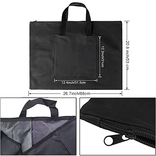 TOPOQ Art Portfolio Bag Waterproof Art Supply Storage Bag Artist Bag A2 Drawing Board Bag Canvas Art Tote Bag Sketchbook Carrying Bag Art Supplies Carry Case Shoulder Bag 20.5x14inch