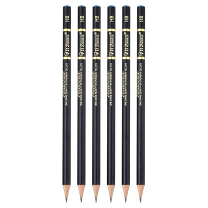 PATIKIL 6Pcs Drawing Pencils for Sketching, HB Refill Sketch Pencils for Drawing, Graphite Art Pencil Set Professional Resistant Lead for Painting Shading Artist Office Supplies - size: HB