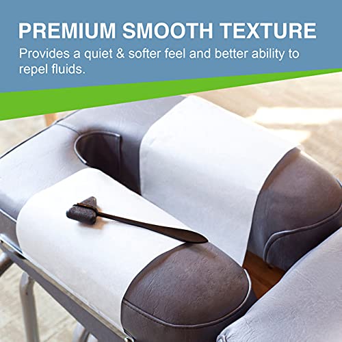 Headrest Rolls, 25-Pack - 8.5" x 225' - Premium Smooth 16 Pound Paper - Disposable Face Cradle Surface Spool for Medical, Exam and Chiropractic Tables - color: Premium Smooth 8.5" x 225' - 25 Rolls, size: 8.5" x 225'