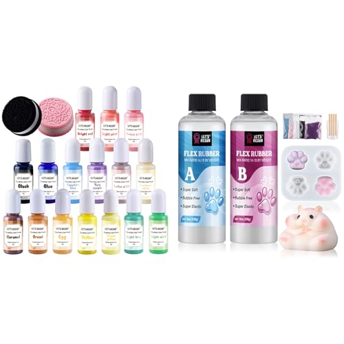 LET'S RESIN Liquid Silicone for Squishy Maker and Silicone Pigment Dye