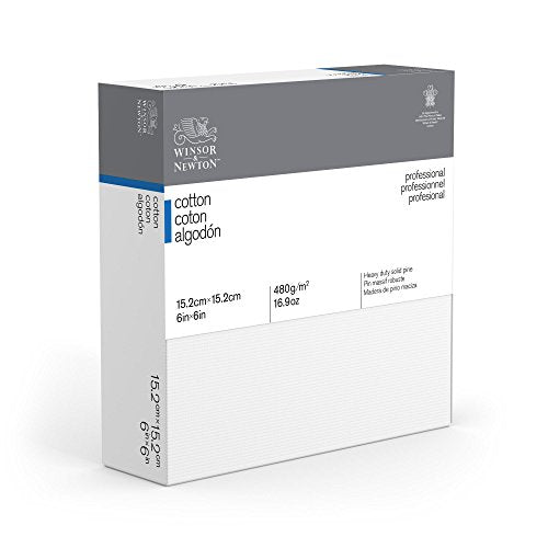 Winsor & Newton Professional Cotton Canvas, 6" x 6" Deep Edge - size: 6" x 6", style: Cotton Deep Edge