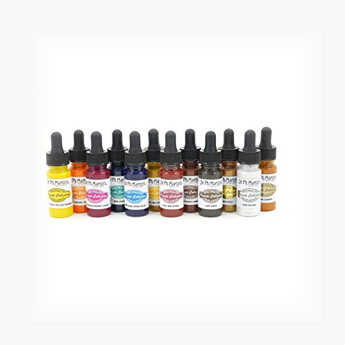 Dr. Ph. Martin's Spectralite Private Collection Liquid Acrylics Bottles, 0.5 oz, Set of 12 (Set 3)