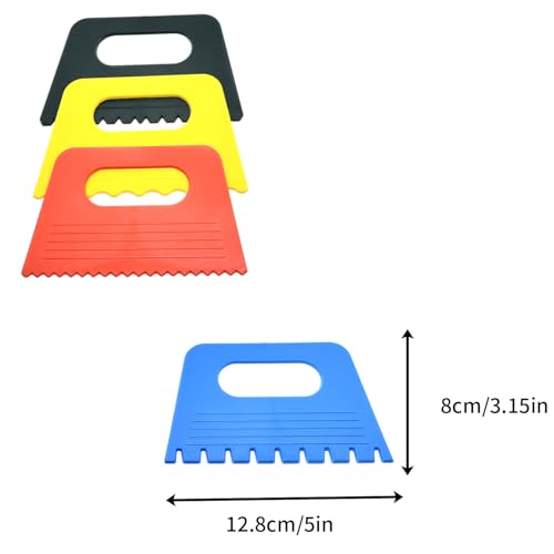 Surf turtle Plastic Thickened Scraper 7 Pack Oil Painting Palette Knife,Pigment Scraper Set,Artistic Palette Knife Tool