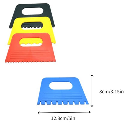 Surf turtle Plastic Thickened Scraper 7 Pack Oil Painting Palette Knife,Pigment Scraper Set,Artistic Palette Knife Tool