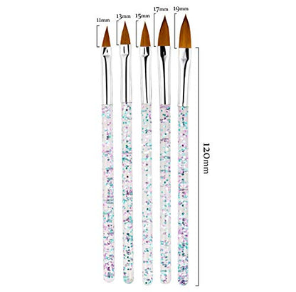 Artdone 31pcs Nail Art Brushes Tools Set Dotting Tools for Gel Polish | Dust Brush,Striping Brushes for Long Lines, Drawing Pen Design supply - color: 31Pcs