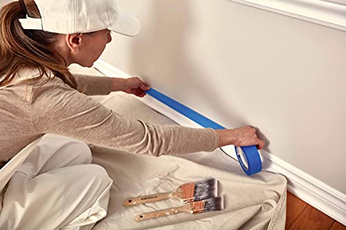 Canvas Painters Drop Cloth (Size 6 x 9 Feet - Pack of 1) - Pure Cotton Paint Drop Cloth for Painting, Curtains, Furniture & Floor Protection - All Purpose Thick Canvas tarp with Double Stitched Edges - size: 6' x 9' - Pack of 1