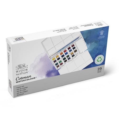 Winsor & Newton Cotman Watercolor Paint Set, Studio Set, 24 Half Pans - style: 24 Half Pan Studio Set