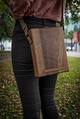 Generic TSINGS Wooden Sketching Tool Box Wood Cross-Body Briefcase Portable Organizer Messenger Wooden Case Easel for Outdoor Painting & Writing, Green - style: Green