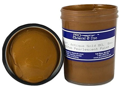 Pearlescent Textile Paint 8 oz. (Antique Gold) - color: Antique Gold