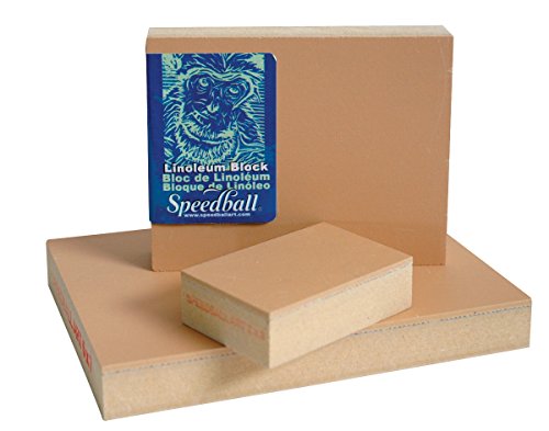 Speedball 410852 Linoleum Block, 2 X 3 Inches, Grey - size: 2 x 3 Inch