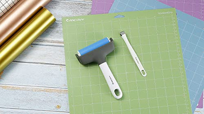 Brayer Roller & Mat Remover Tool Tweezers Set for Cricut/Silhouette/Brother and T-Shirts Heat Transfer Projects Printing Making | Brayer for Cricut/Silhouette/Brother Crafting Printmaking/T-Shirts Heat Transfer Projects