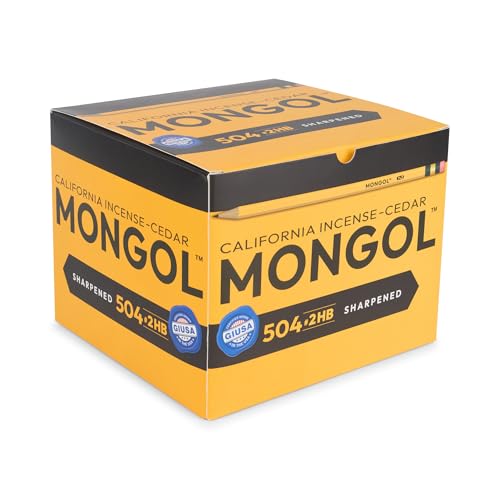 Mongol Classic Incense Cedar #2 Pencil - 504-Pack - Pre-sharpened, European Graphite Core, US Grown Cedar, Smudge Free Eraser – Nontoxic PMA Certified - size: 1 Count (Pack of 504)