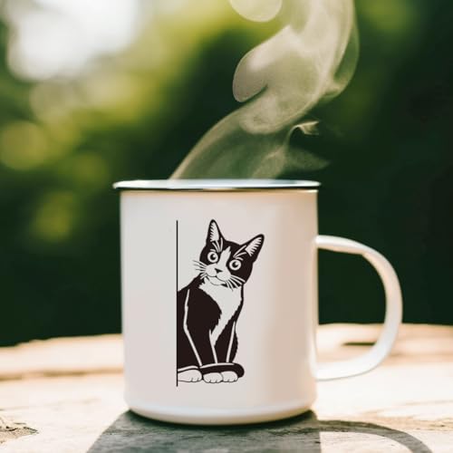 2 Sheets Cat Silk Screen Stencils, Interesting Cats Painting Stencils Templates Reusable Self-Adhesive Silk Screen Printing for Wall Border Wood Fabric Home Craft Decor - style: Interesting Cats