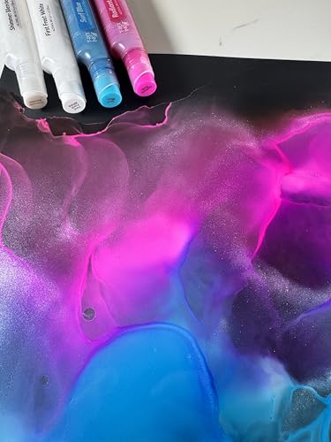 Single Bottles - Vibrant Professional Quality, Huge 20ml Bottles, Intensely Saturated, High Gloss, for Painting, Tumblers & Epoxy Resin Art (Radiant Pink)