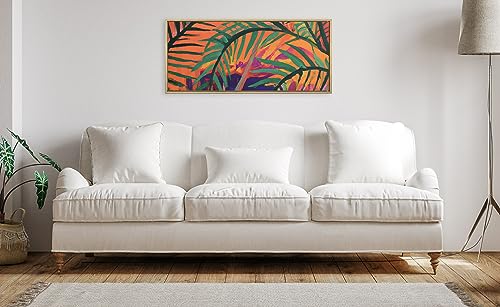 Kate and Laurel Sylvie Blank Framed Canvas Wall Art, 18x40 Bright Gold, Modern Empty Canvas for Paint-Your-Own Art, Premium Canvas Already Framed - color: Gold, size: 18"L x 40"W