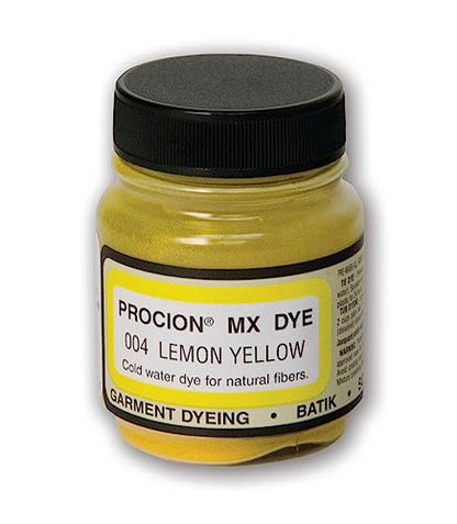 Jacquard Procion MX Tie Dye Powder Lemon Yellow, 2/3 Ounce Jar for Fabric and Clothing | Permanent and Washfast - color: Lemon Yellow, size: 2/3 fl oz