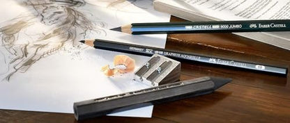 Faber-Castell 5 Piece Quality Castell 9000 Jumbo Graphite Pencils Blister Card Set, Including HB, 2B, 4B, 6B and 8B (119397) - style: Jumbo Set HB, 2B, 4B, 6B & 8B