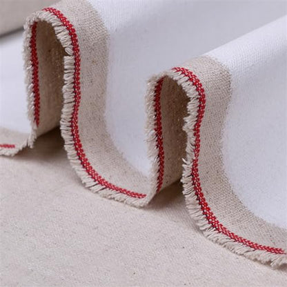 Linen Blend Canvas Roll Primed Blank 1m 28/48cm Width for Oil Acrylic Painting(28cm Width) - color: 28cm Width