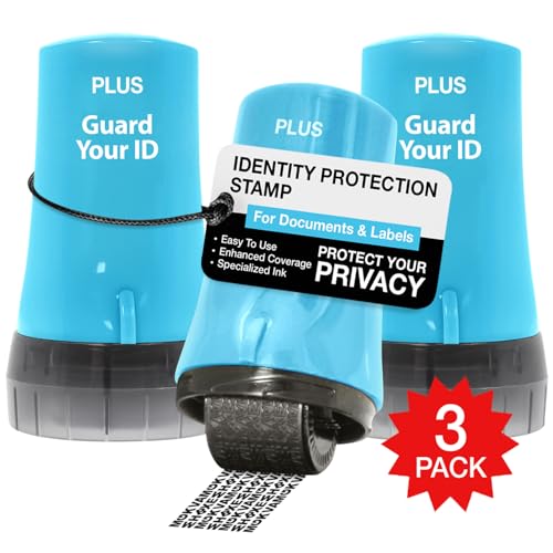 Guard Your ID Advanced 2.0 Rollers Identity for Theft Address Eraser and Security Prevention (Regular 3-Pack, Turquoise) - color: Turquoise, size: Regular 3-Pack