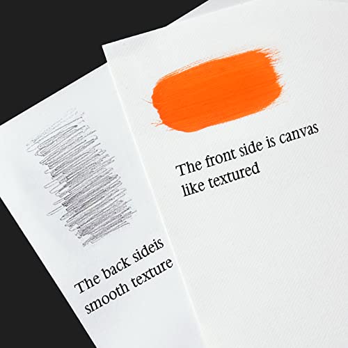 5.9x5.9 Inch Oil and Acrylic Paper Pad,30 Sheets 180GSM(110lb) Tearable Bleed Proof Canvas Like Textured Drawing Papers Perfect for Acrylic,Oil Painting,White - color: 1-5.9x5.9 inch-180gsm-oil paper