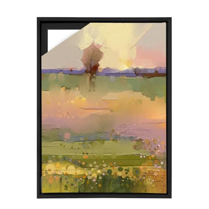 Canvas Floating Frame, Canvas Frame 0.75 inches deep Floater for Canvas Panel Oil Painting Wall Art Prints (Black, 15.7x23.6) - color: Black, size: 15.7x23.6