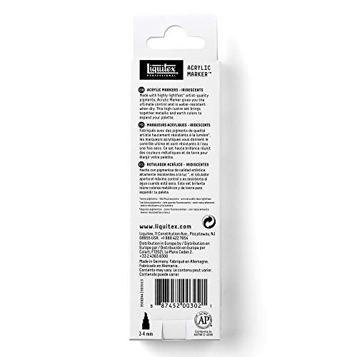 Liquitex Professional Paint Marker Set, 3 Piece, Iridescents - style: Iridescent Fine 3 Set