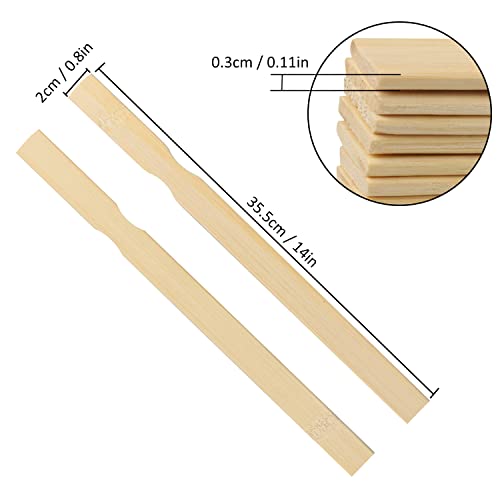 Paint Mixing Sticks 300 PCS 14 Inch Wood Stirrers, Wooden Stirrers Mixing Sticks for DIY Crafts, Painting, Crafting Resin Wood Paddle, Hobby Projects, Garden, by GNIEMCKIN - size: 300 PCS 14 Inch