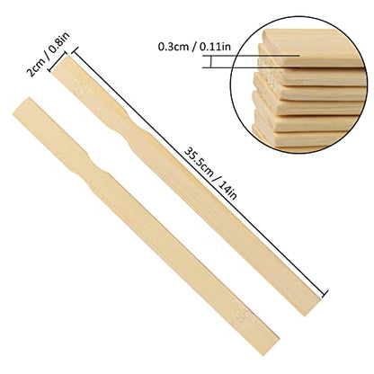 200 PCS 14 Inch Paint Stir Sticks, Paint Sticks, Wooden Stirrers Mixing Sticks for DIY Crafts, Painting, Crafting Resin Wood Paddle, Hobby Projects, Garden, by GNIEMCKIN - size: 200 PCS 14 Inch