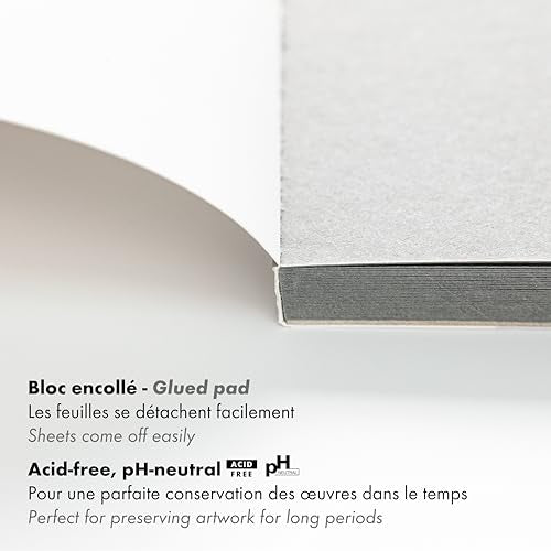 Clairefontaine Paint'ON Grey Paper Pad, 250 g, A2, 30 Sheets - color: Grey, size: A2