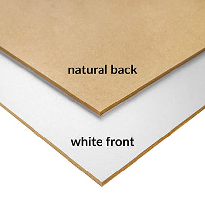 Creative Deco 10 x MDF Board Sheet White | 12 x 8 | Perfect for Home Decor, Arts and Crafts, Painting, DIY Projects, Laser Cutter, CNC Machine, Scroll Saw, Stenciling, Pyrography