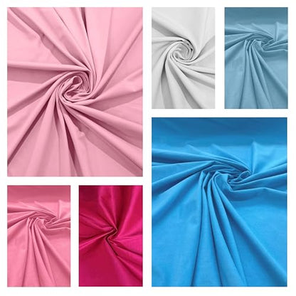 Cotton Spandex Jersey Fabric - 4 Way Stretch - 60" Width Sold by The Yard - Ideal for T-Shirts, Dresses, Athleticwear Apparel (Black, 1 Yard) - color: Black, size: 1 Yard