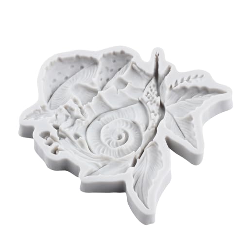 Mushroom Snail Polymer Clay Mold Snail Mushroom Silicone Molds for DIY Crafts Epoxy Resin Casting Air Dry Polymer Clay Plaster Jewelry Making - color: Style H